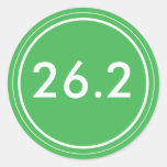 26.2 Sticker | Green with white