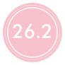 26.2 Sticker | Pink with white