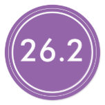 26.2 Sticker | Purple and white