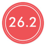 26.2 Sticker | Red with white