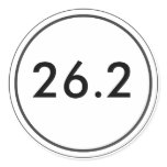 26.2 White Bumper Sticker
