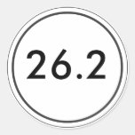 26.2 White Bumper Sticker