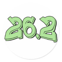 26.2 Yes I do! stickers
