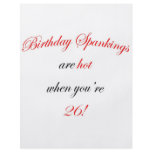 26 Birthday Spanking Full Color Flyer