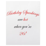 26 Birthday Spanking Letterhead Design