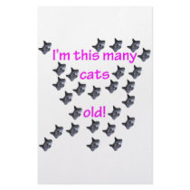 26 Cat Heads Old stationery
