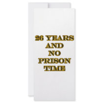 26 No prison time rack cards