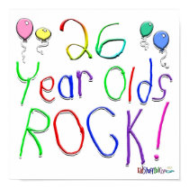 26 Year Olds Rock ! posters