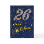 26th birthday for someone Fabulous Greeting Card