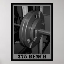 275 BENCH Weightlifting Poster