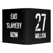 27 million end slavery now binders by endslaverynow 27 million end slavery now binders