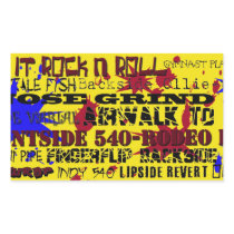27.Popular Skateboard Trick Names Rectangle Sticker