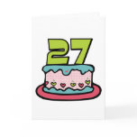 27 Year Old Birthday Cake cards