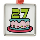 27 Year Old Birthday Cake Ornaments