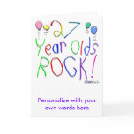 27 Year Olds Rock ! Greeting Cards
