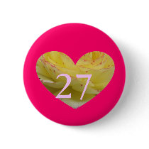 27th Birthday buttons