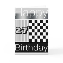 27th Birthday Card