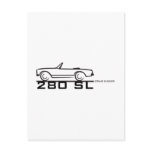 280SL BLK POSTCARD