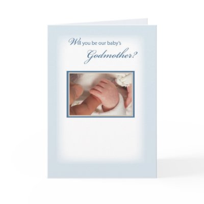 2816 Baby Boy Godmother Invitation Cards by sandrarosecreations