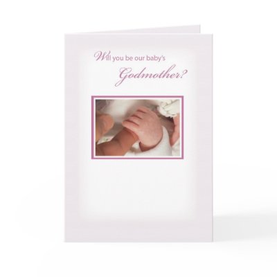 2818 Girl Godmother Invitation Greeting Card by sandrarosecreations