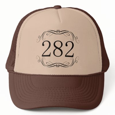  282 Area Code Mesh Hat by AreaCodes
