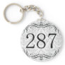 287 Area Code Keychains
