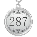 287 Area Code Necklaces