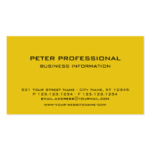 28 Modern Professional Business Card golden yellow