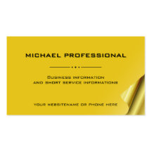 28 Modern Professional Business Card golden yellow