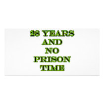 28 No prison time Photo Card