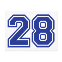 28 - number post cards