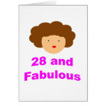 ¡28 y fabuloso! tarjetas