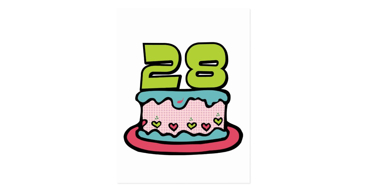 28-year-old-birthday-cake-postcard-zazzle