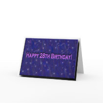 28th Birthday Card