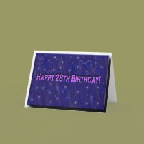 28th Birthday Card