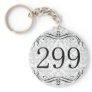 299 Area Code Key Chain