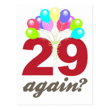 29 Again? Postcard