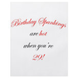 29 Birthday Spanking Personalized Flyer