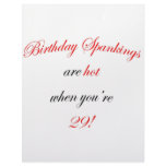 29 Birthday Spanking Custom Letterhead