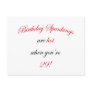 29 Birthday Spanking Post Card