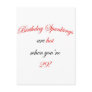 29 Birthday Spanking Postcard