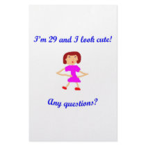 29  I'm 29 and I look cute! stationery