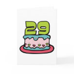 29 Year Old Birthday Cake Cards