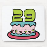 29 Year Old Birthday Cake mousepads