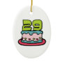 29 Year Old Birthday Cake Christmas Tree Ornaments