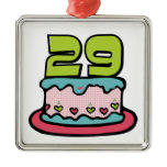 29 Year Old Birthday Cake Christmas Tree Ornaments