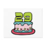 29 Year Old Birthday Cake Post Cards