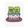 29 Year Old Birthday Cake Post Cards