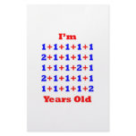 29 Years old! Personalized Stationery