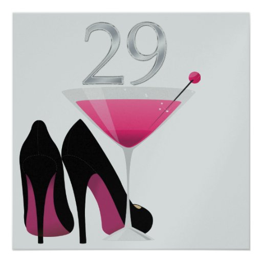 29th Birthday Party Invitation By SRF 5 25 Square Invitation Card Zazzle